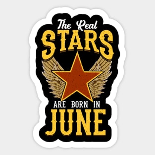 The Real Stars Are Born in June Sticker